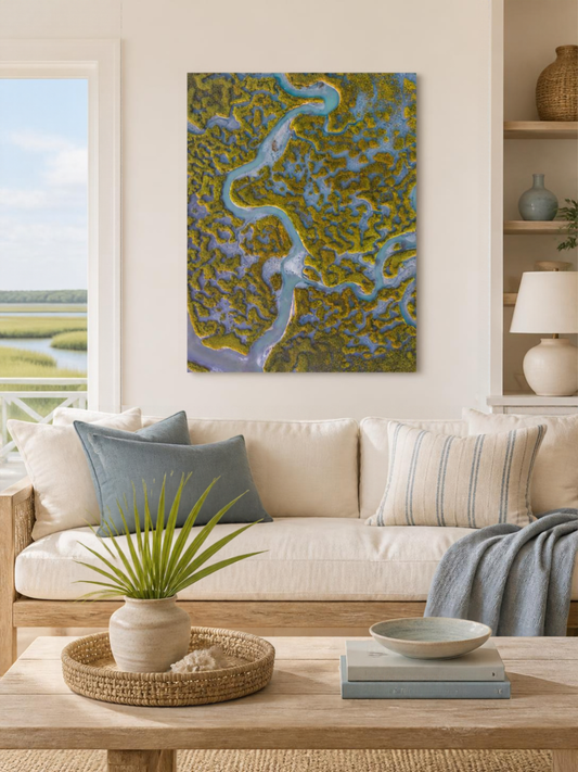 Pawleys Island, South Carolina | Golden Hour Aerial Fine Art Print