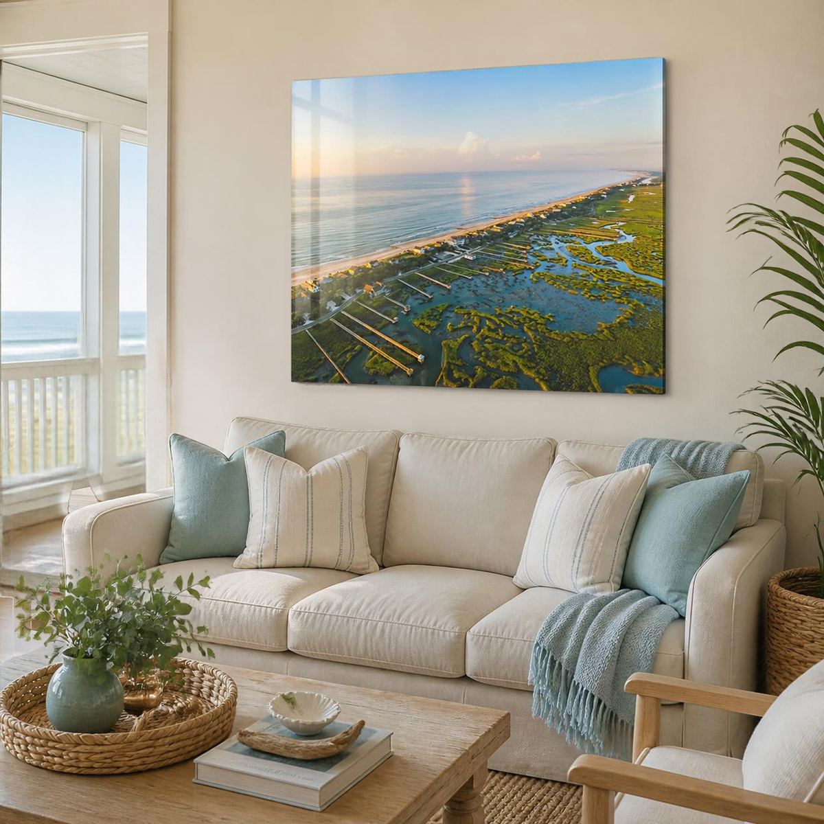 Pawleys Island, South Carolina | Golden Hour Aerial Fine Art Print