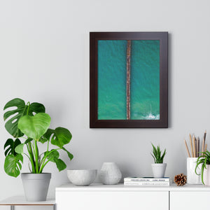 Sunset Beach, NC, Pier 2 - Framed Vertical Poster