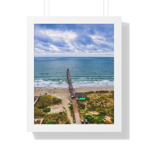 Sunset Beach, NC, Pier - Framed Vertical Poster