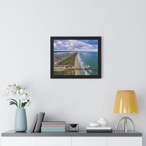 Sunset Beach, NC, East Horizon - Framed Horizontal Poster