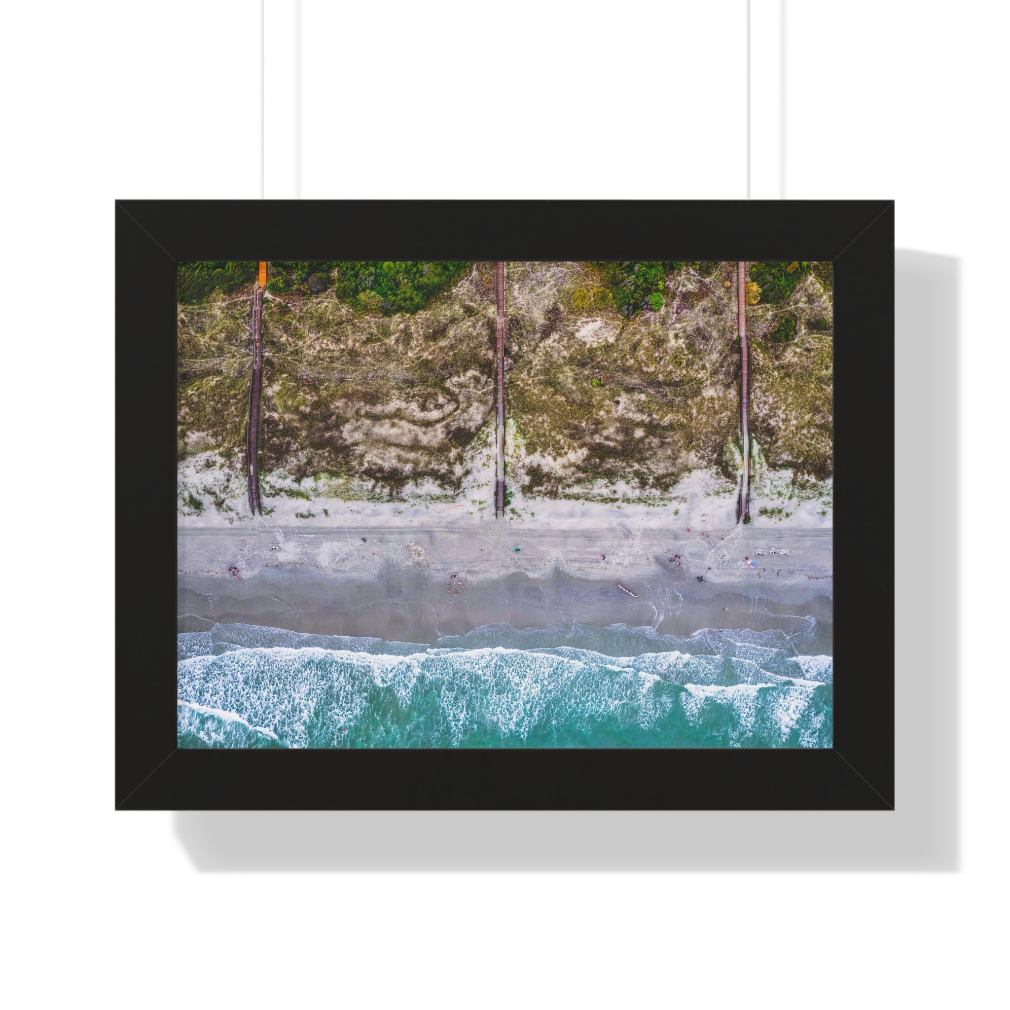 Sunset Beach, NC - Framed Horizontal Poster