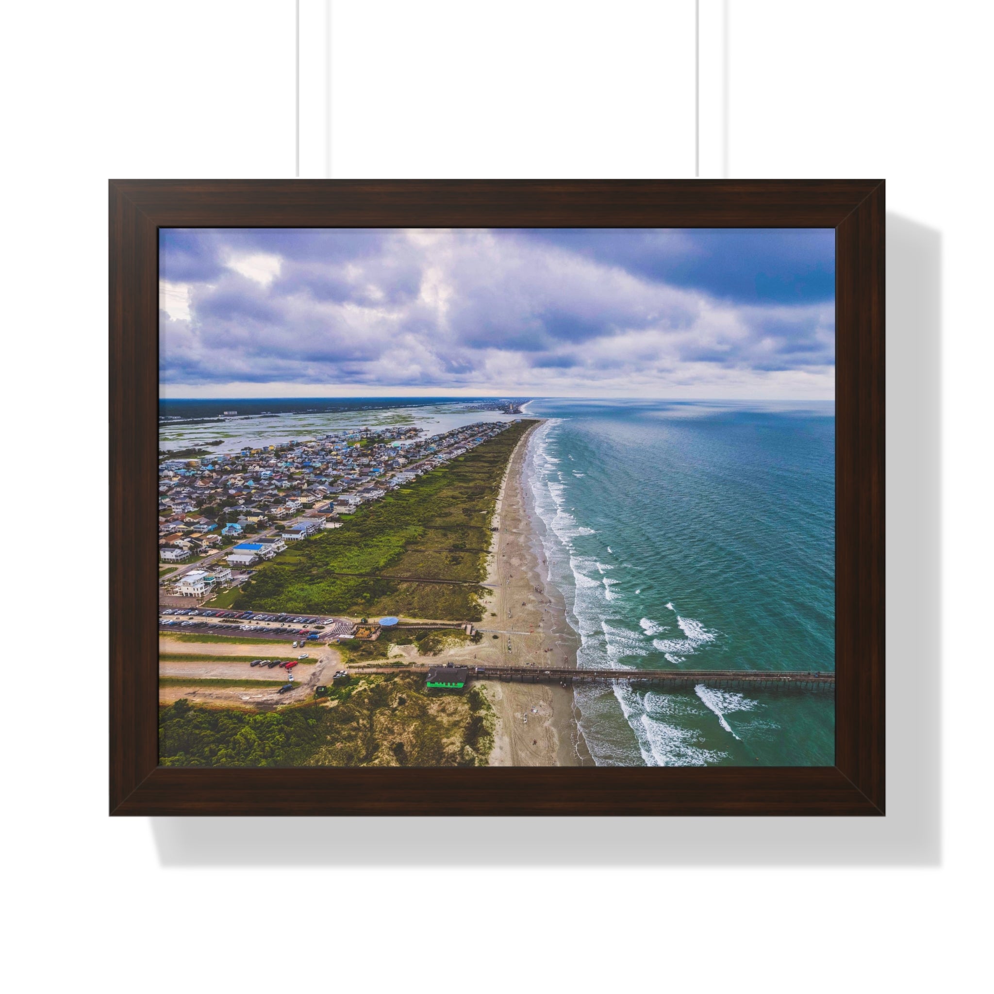 Sunset Beach, NC, East Horizon - Framed Horizontal Poster