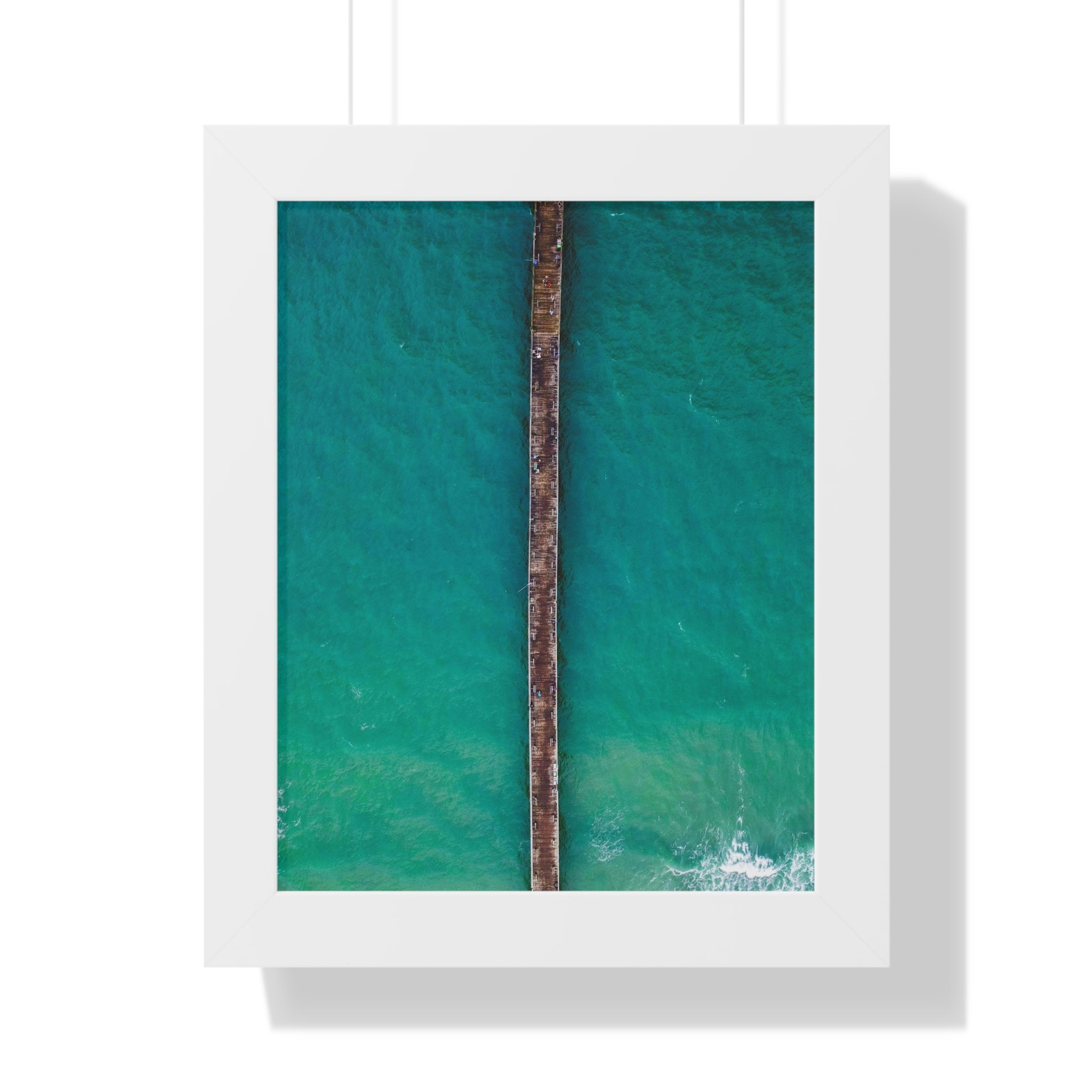 Sunset Beach, NC, Pier 2 - Framed Vertical Poster