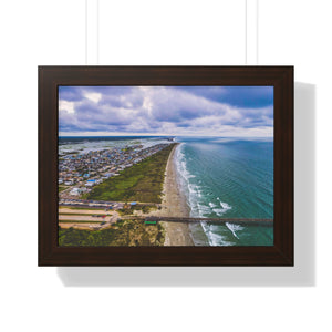 Sunset Beach, NC, East Horizon - Framed Horizontal Poster