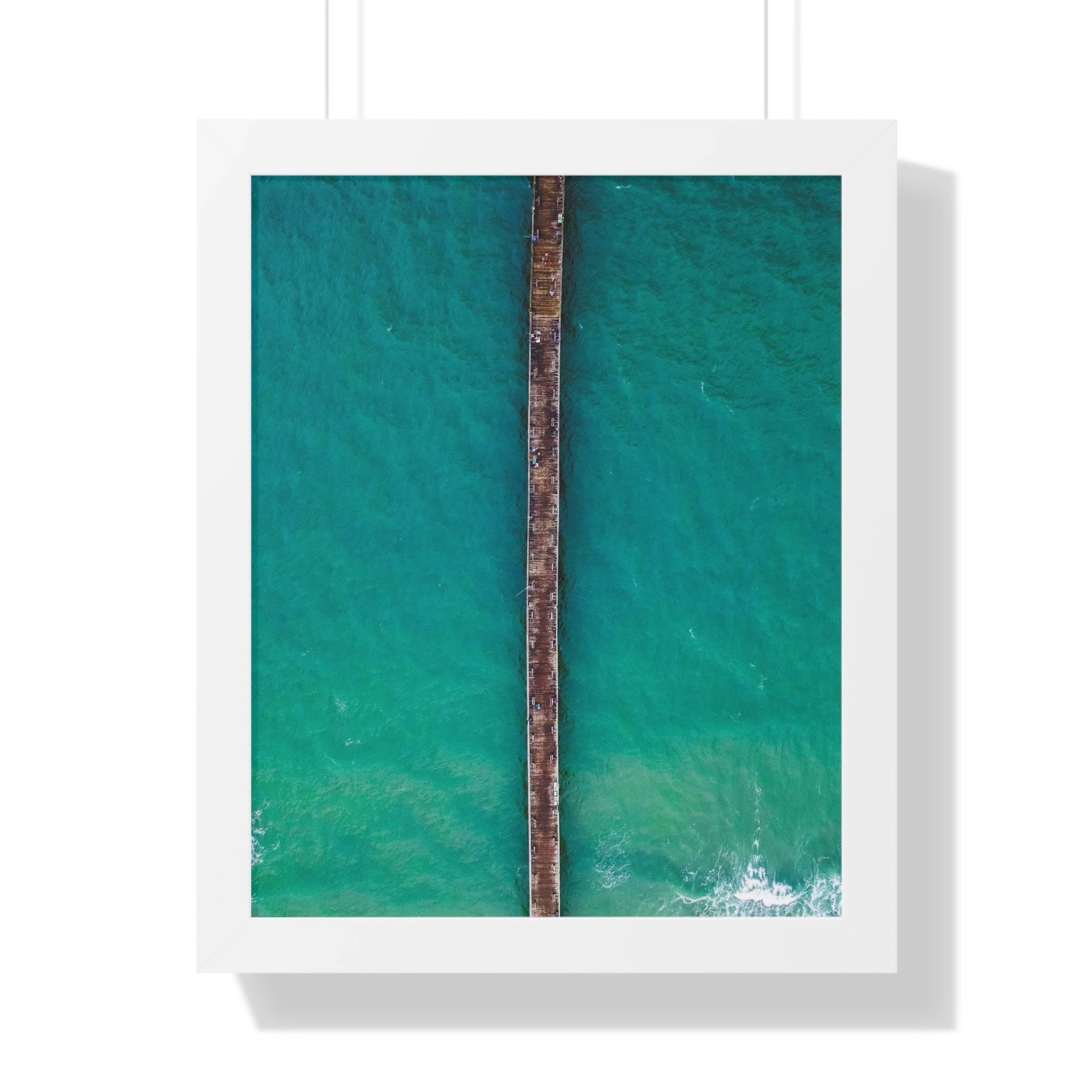 Sunset Beach, NC, Pier 2 - Framed Vertical Poster