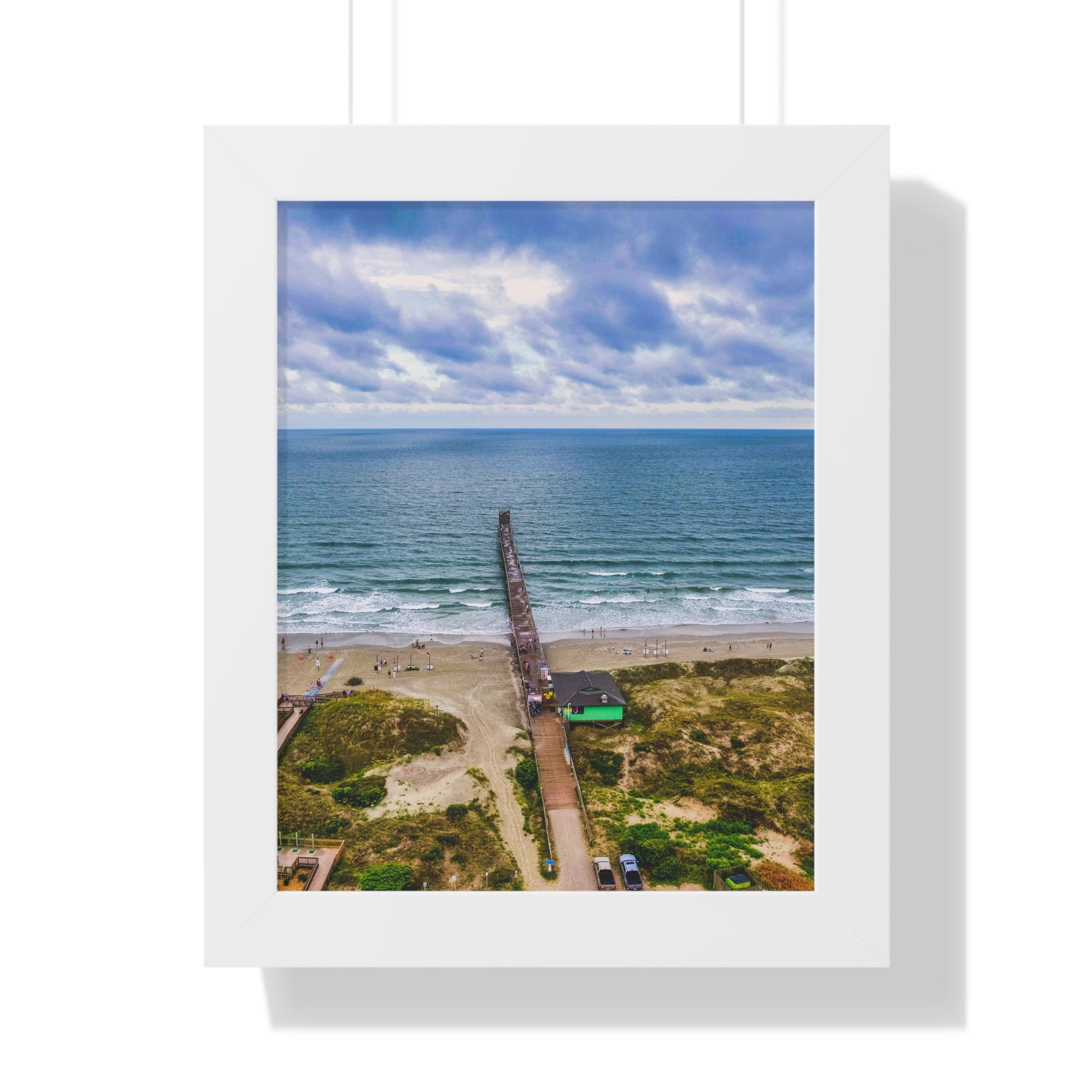 Sunset Beach, NC, Pier - Framed Vertical Poster