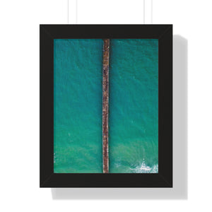 Sunset Beach, NC, Pier 2 - Framed Vertical Poster