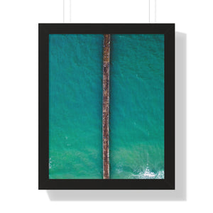 Sunset Beach, NC, Pier 2 - Framed Vertical Poster