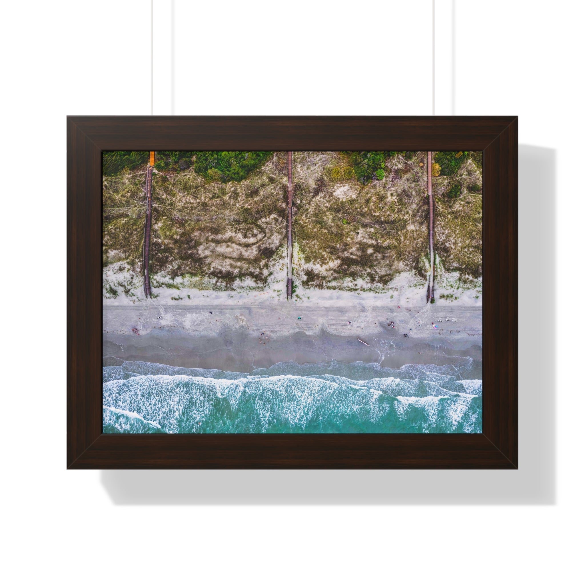 Sunset Beach, NC - Framed Horizontal Poster