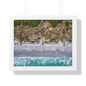 Sunset Beach, NC - Framed Horizontal Poster