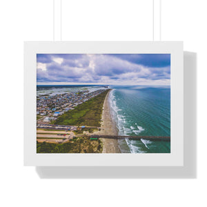 Sunset Beach, NC, East Horizon - Framed Horizontal Poster