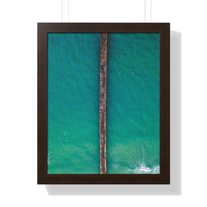 Sunset Beach, NC, Pier 2 - Framed Vertical Poster