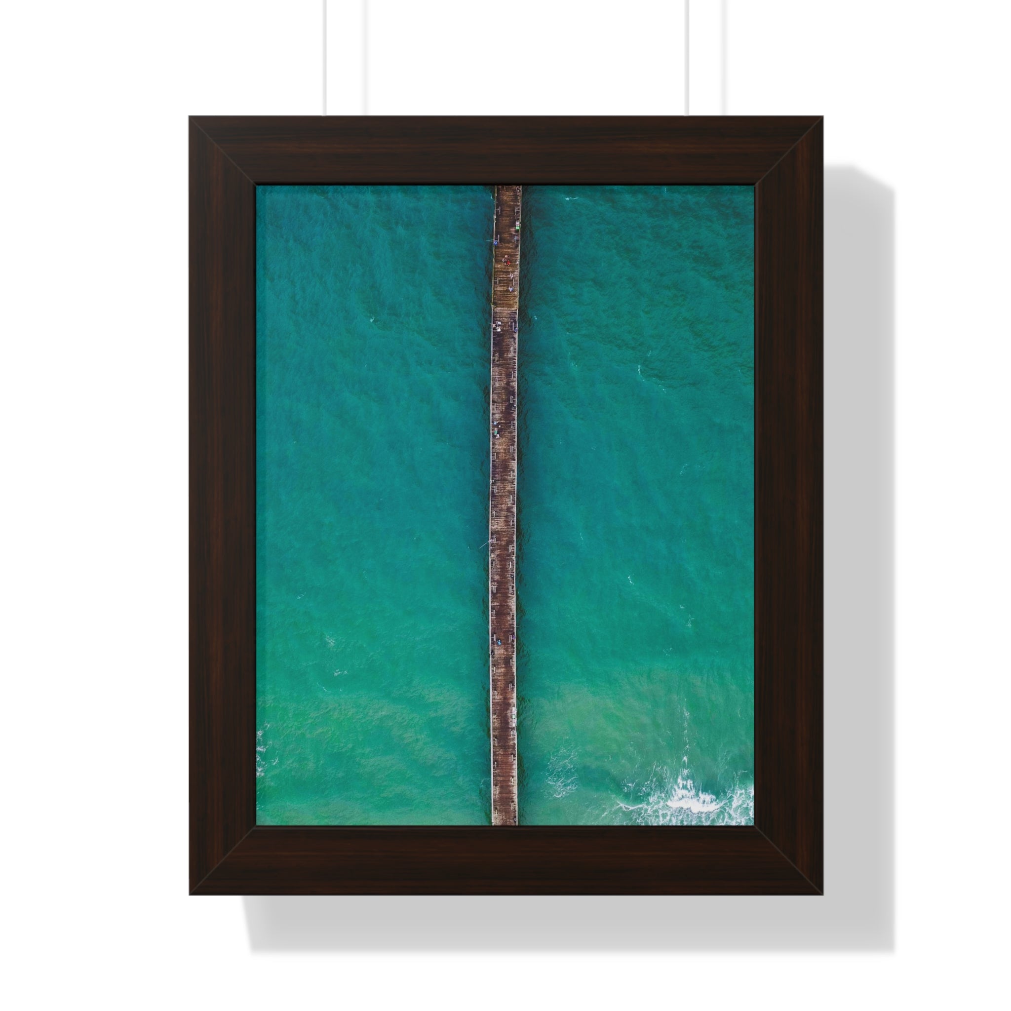 Sunset Beach, NC, Pier 2 - Framed Vertical Poster