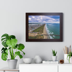 Sunset Beach, NC, East Horizon - Framed Horizontal Poster