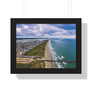 Sunset Beach, NC, East Horizon - Framed Horizontal Poster