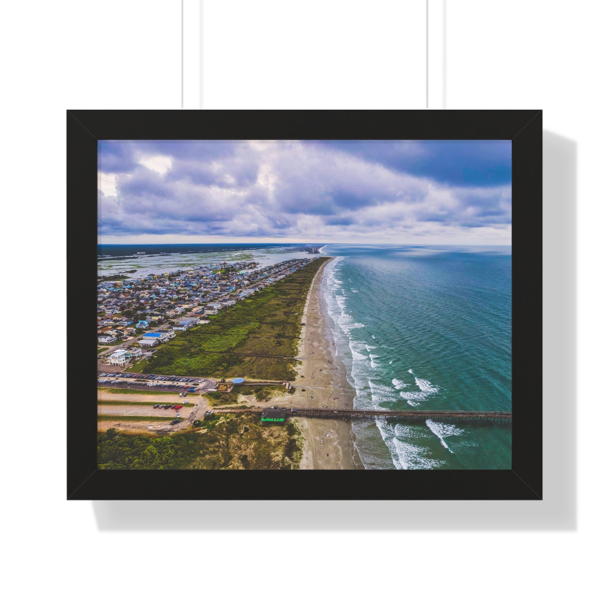 Sunset Beach, NC, East Horizon - Framed Horizontal Poster