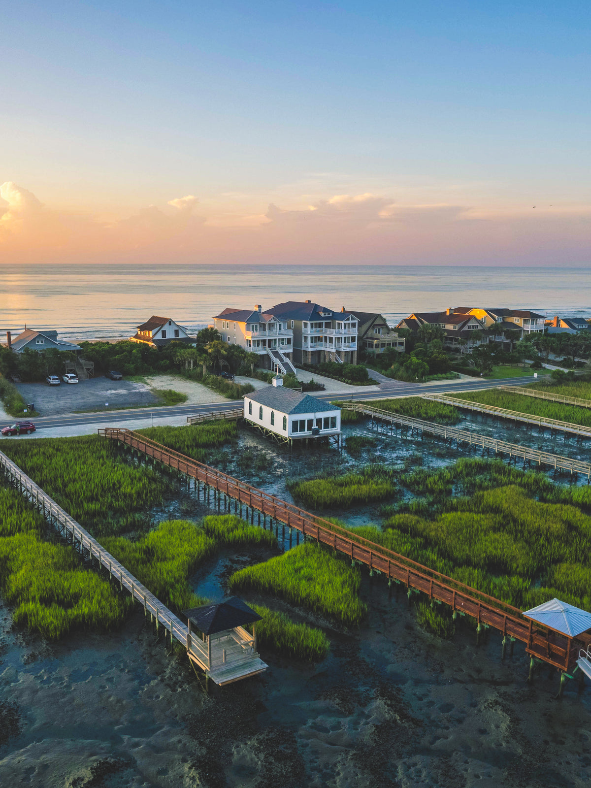 Pawleys Island, South Carolina | Golden Hour Aerial Fine Art Print