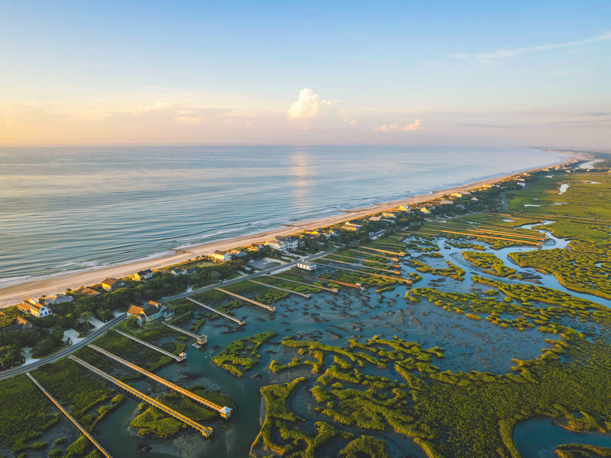 Pawleys Island, South Carolina | Golden Hour Aerial Fine Art Print