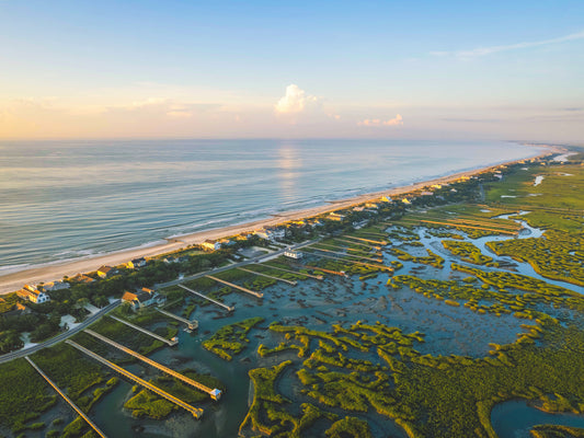 Pawleys Island, South Carolina | Golden Hour Aerial Fine Art Print