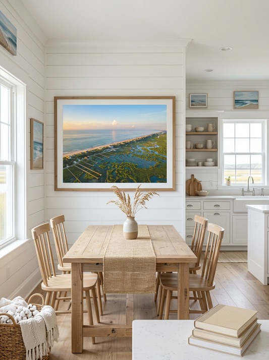 Pawleys Island, South Carolina | Golden Hour Aerial Fine Art Print