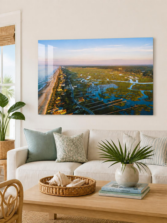 Pawleys Island, South Carolina | Golden Hour Aerial Fine Art Print