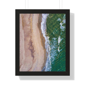 Oak Island, NC - Framed Vertical Poster