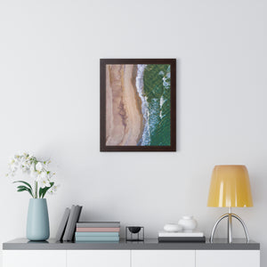 Oak Island, NC - Framed Vertical Poster