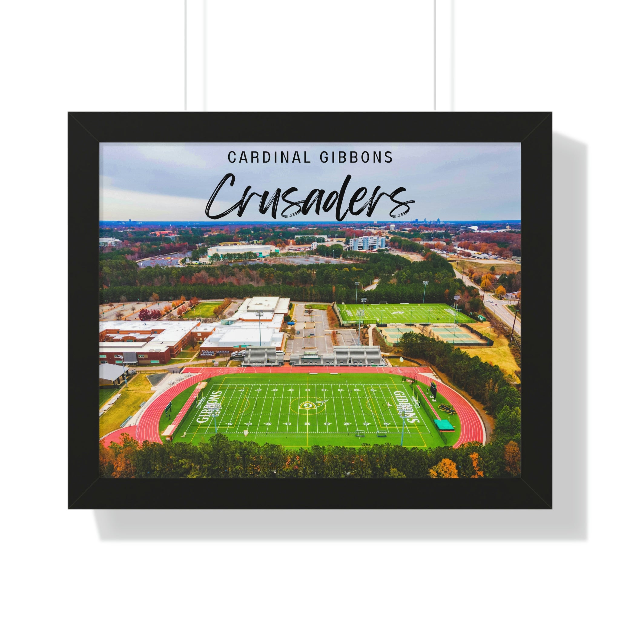 Cardinal Gibbons High School - Framed Horizontal Poster