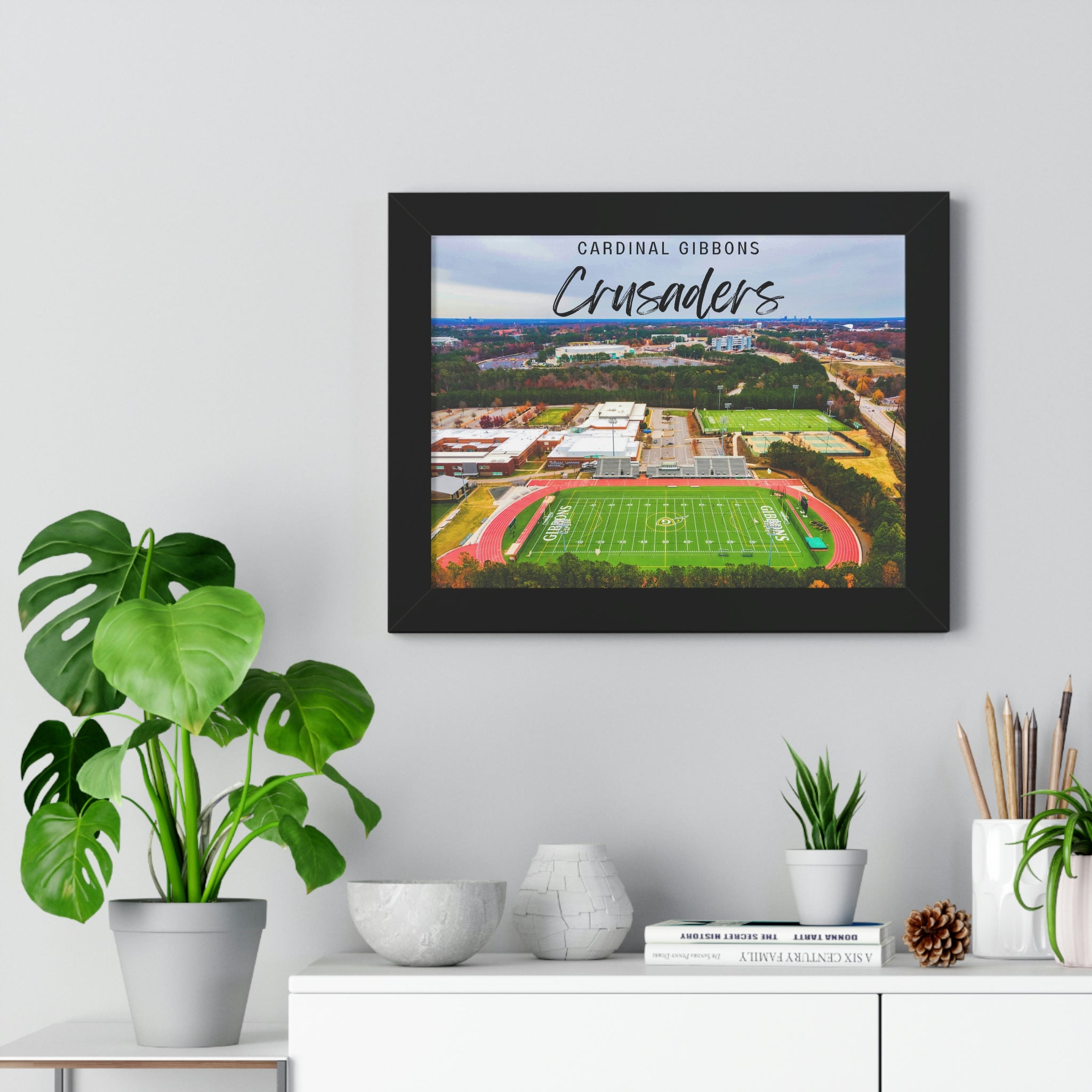 Cardinal Gibbons High School - Framed Horizontal Poster