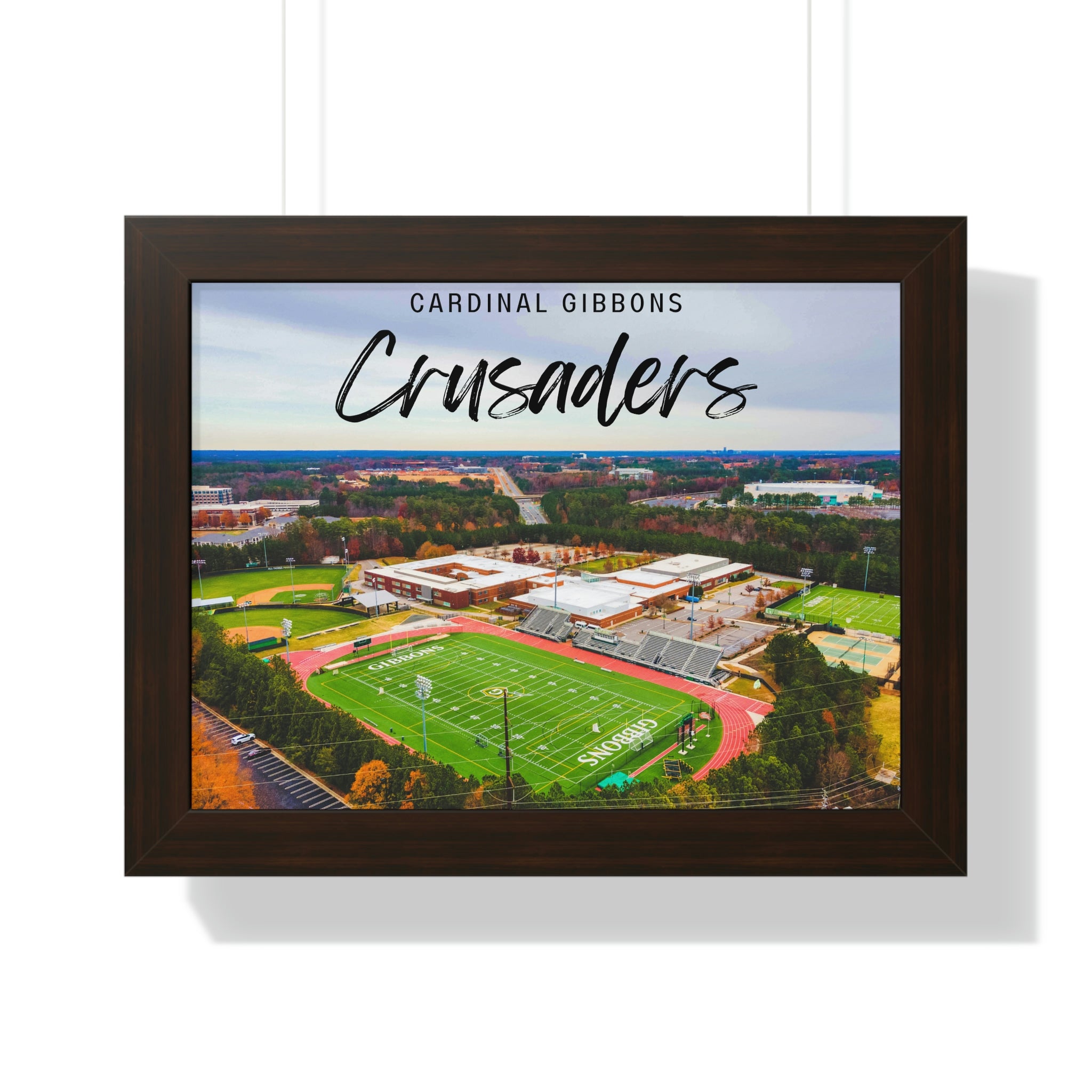 Cardinal Gibbons High School 2 - Framed Horizontal Poster