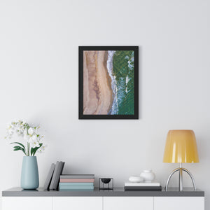 Oak Island, NC - Framed Vertical Poster