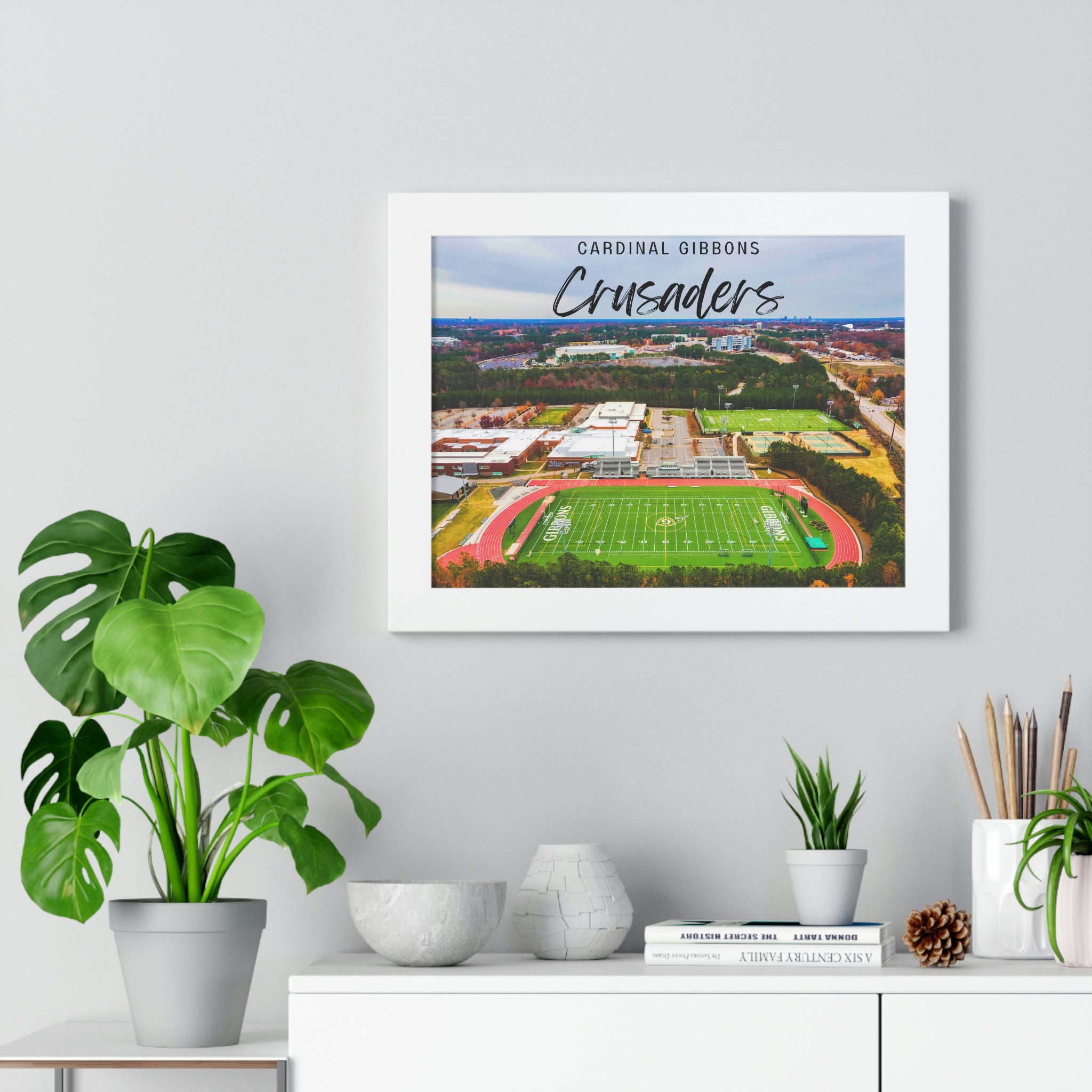 Cardinal Gibbons High School - Framed Horizontal Poster