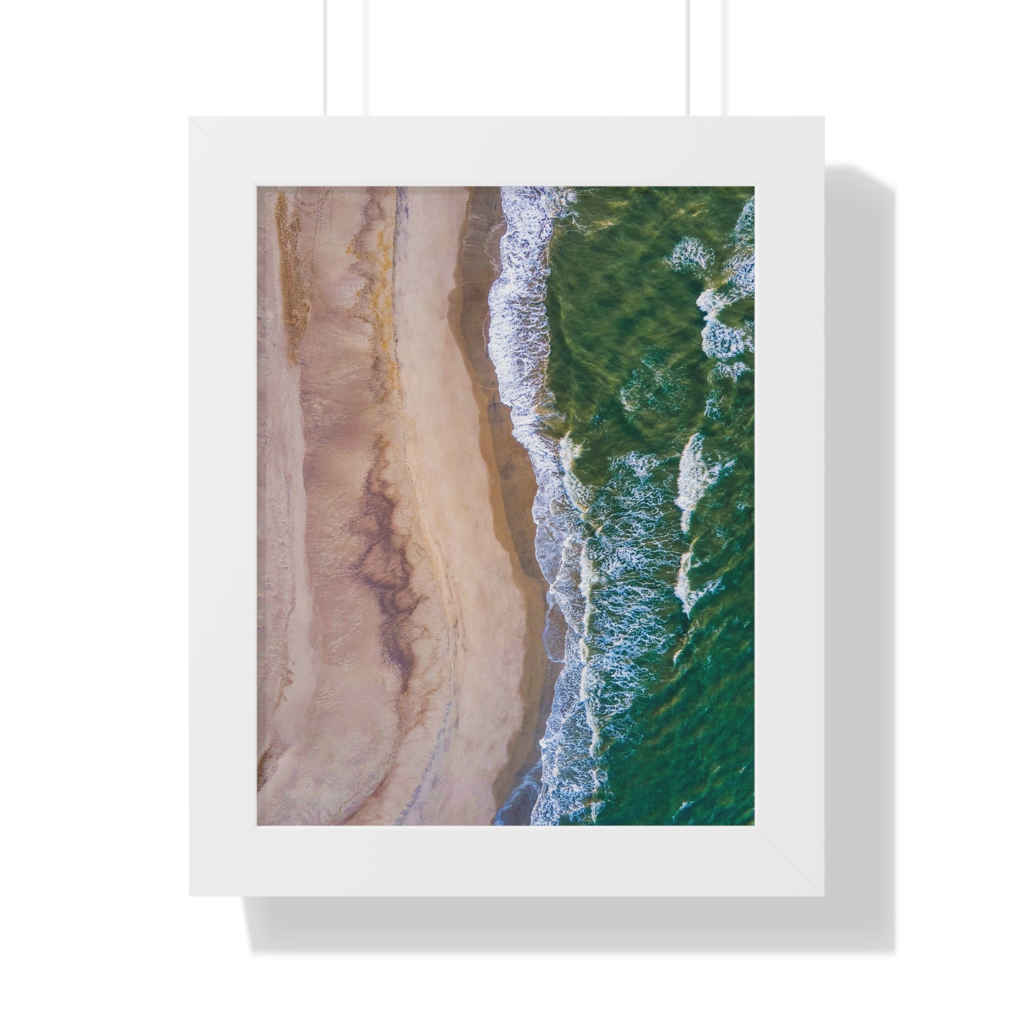 Oak Island, NC - Framed Vertical Poster