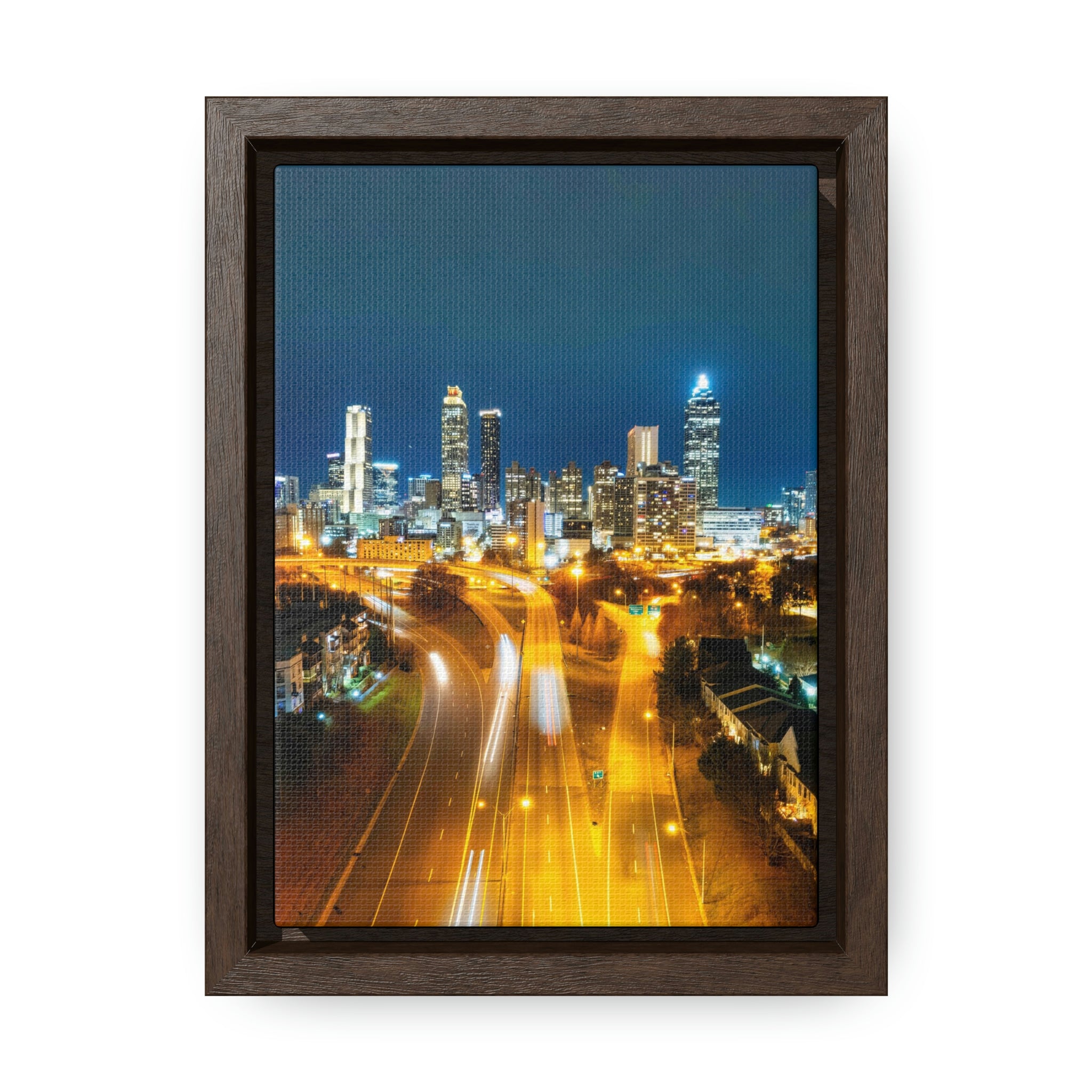 Atlanta Nights - Gallery Canvas Wraps, Vertical Frame