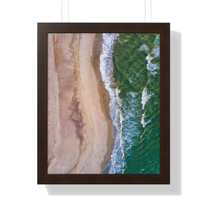 Oak Island, NC - Framed Vertical Poster