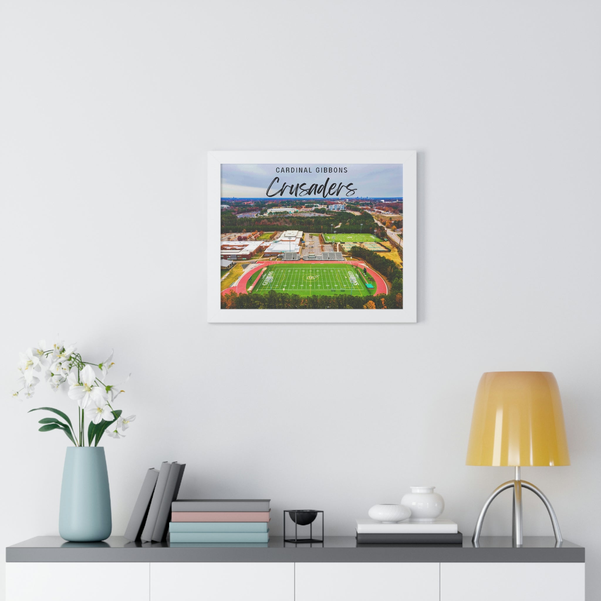 Cardinal Gibbons High School - Framed Horizontal Poster