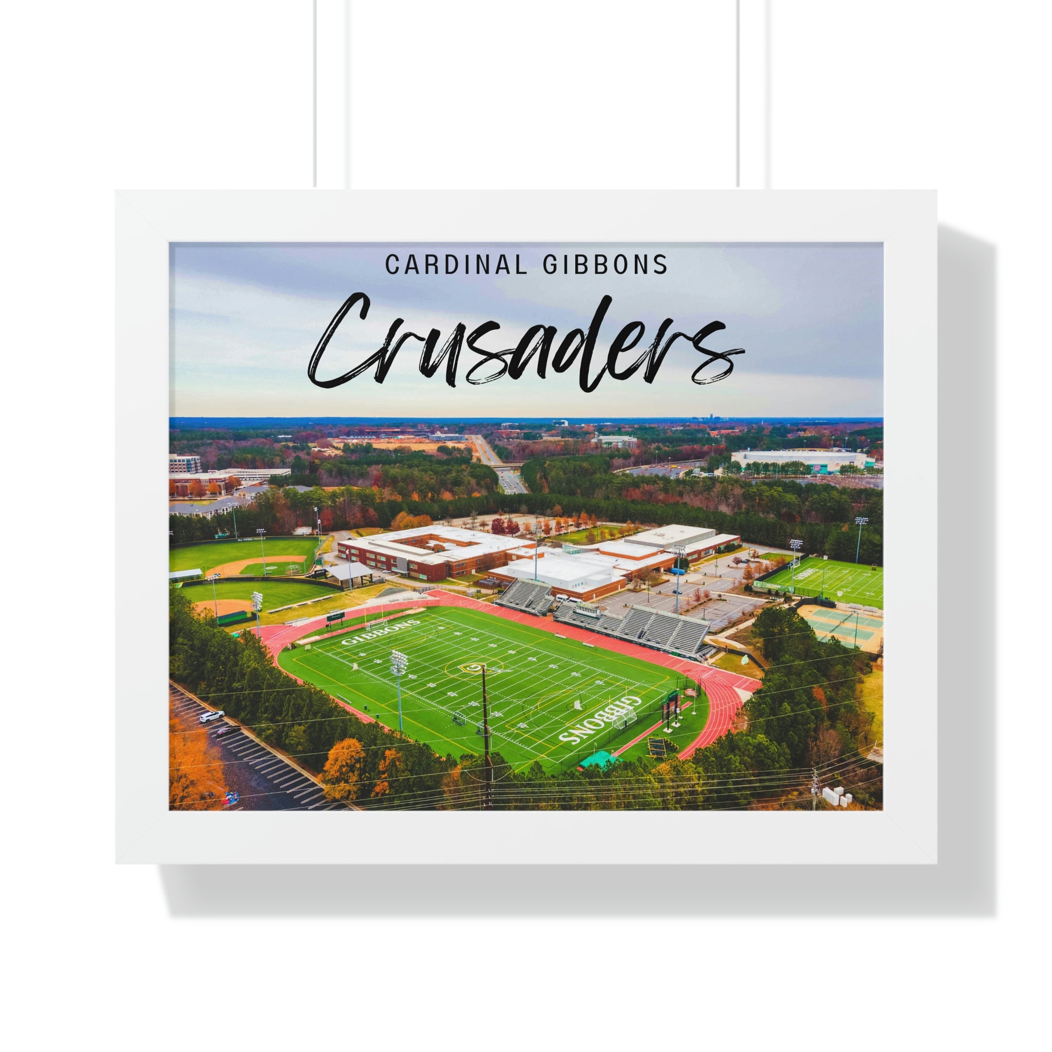 Cardinal Gibbons High School 2 - Framed Horizontal Poster