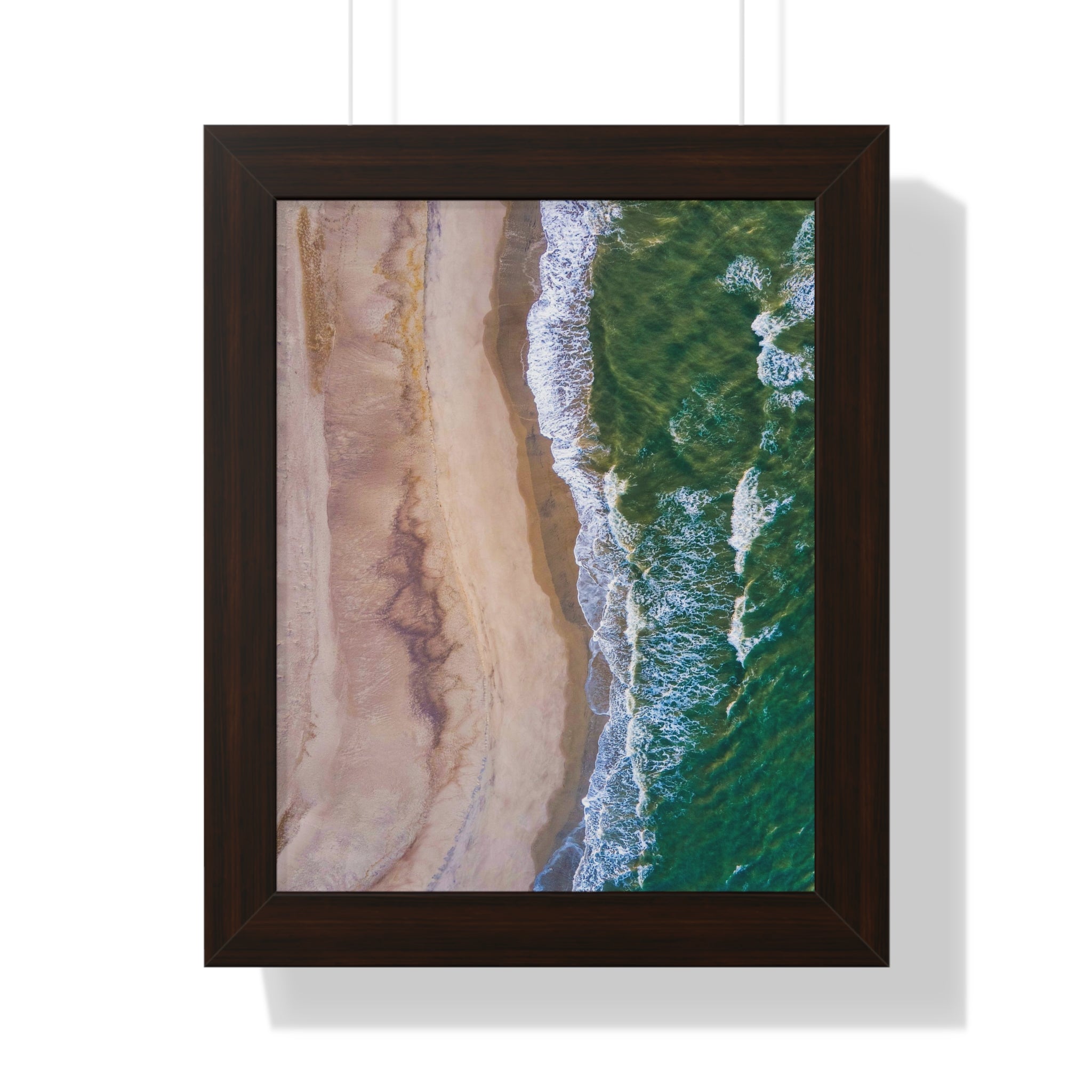 Oak Island, NC - Framed Vertical Poster