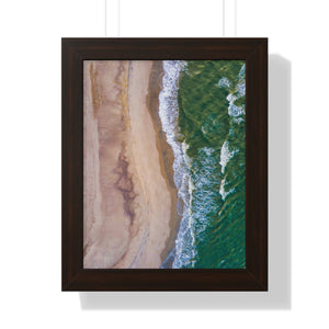 Oak Island, NC - Framed Vertical Poster