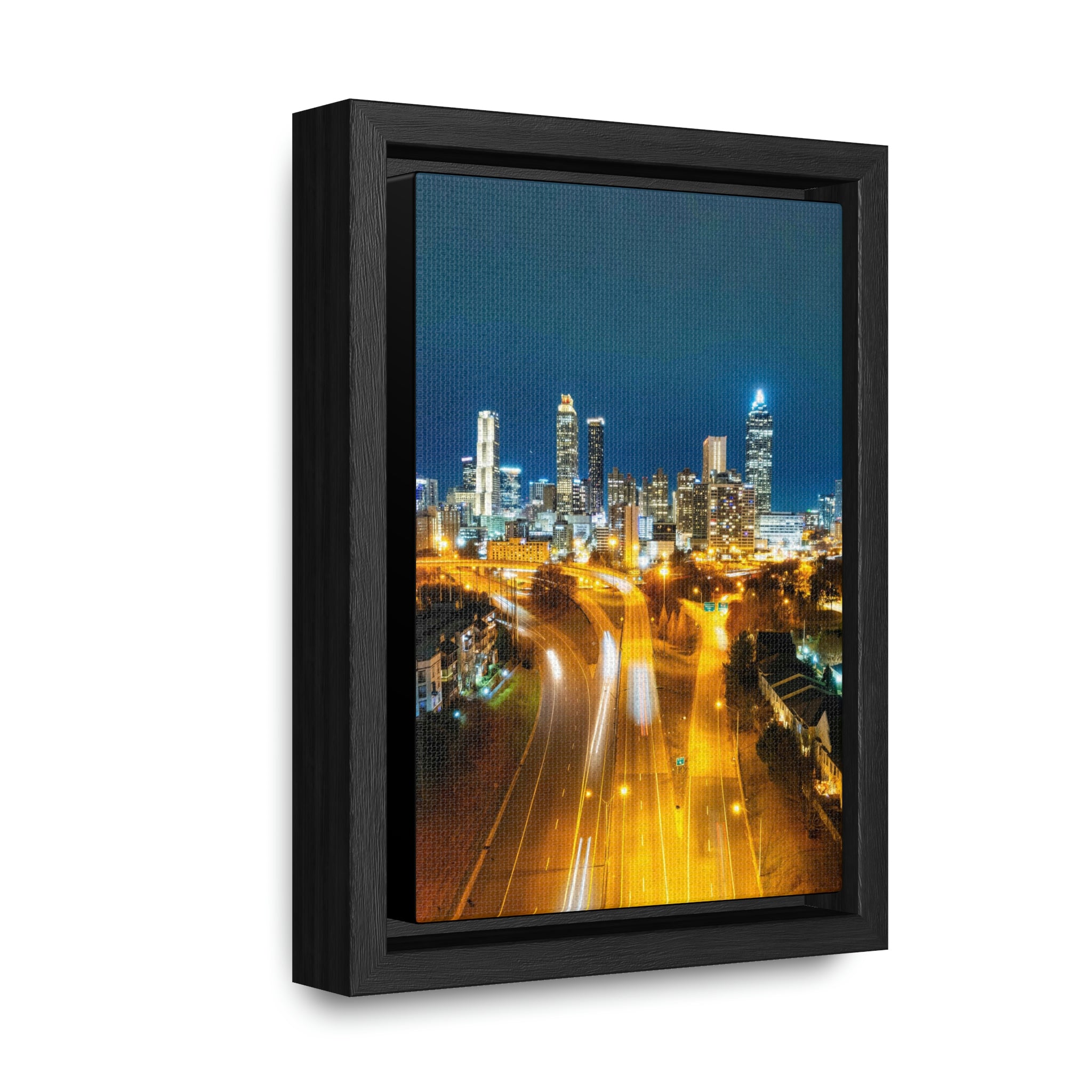 Atlanta Nights - Gallery Canvas Wraps, Vertical Frame