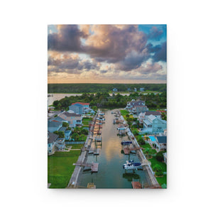 Canal, Ocean Isle Beach, NC - Hardcover Journal Matte