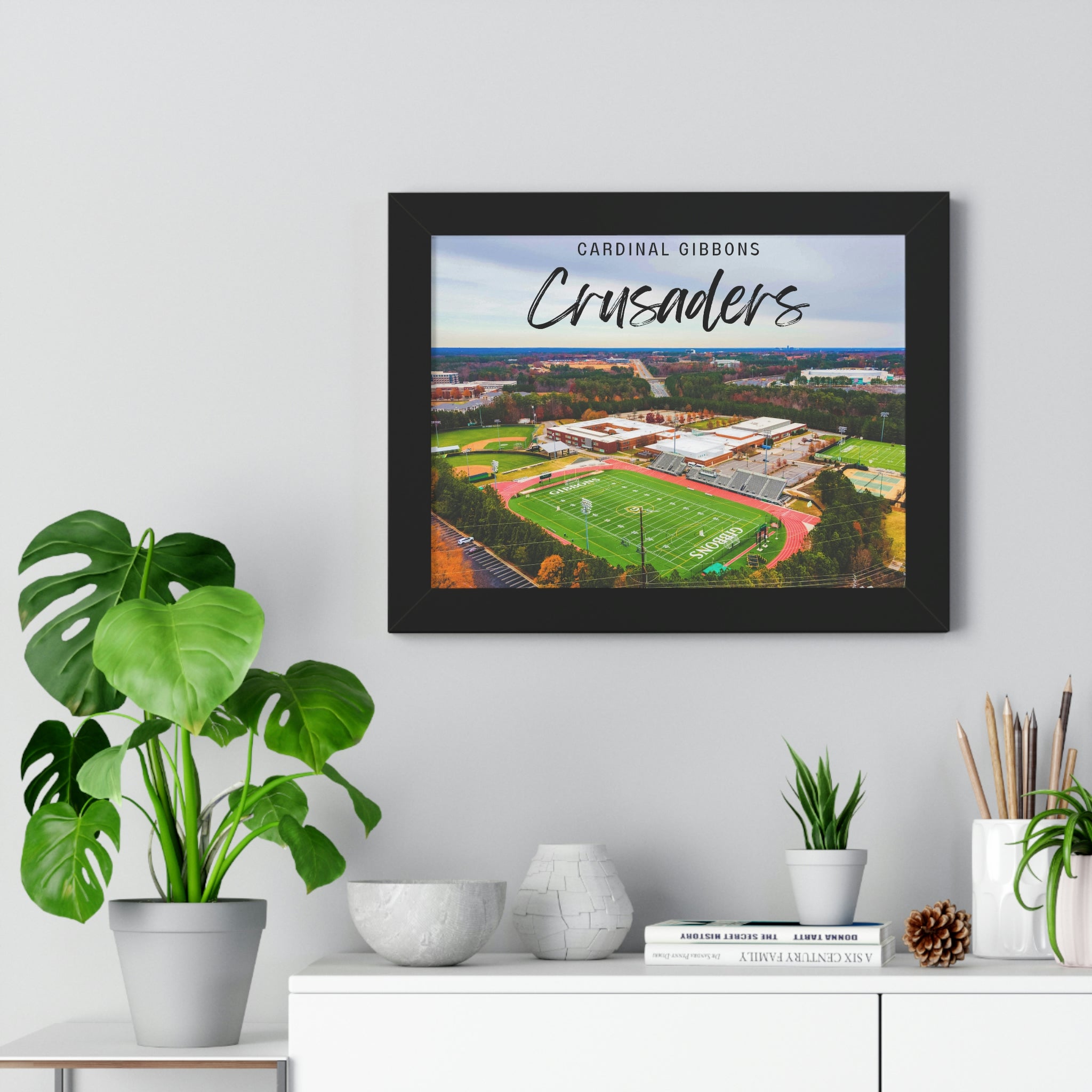 Cardinal Gibbons High School 2 - Framed Horizontal Poster