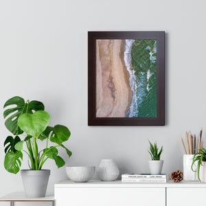 Oak Island, NC - Framed Vertical Poster