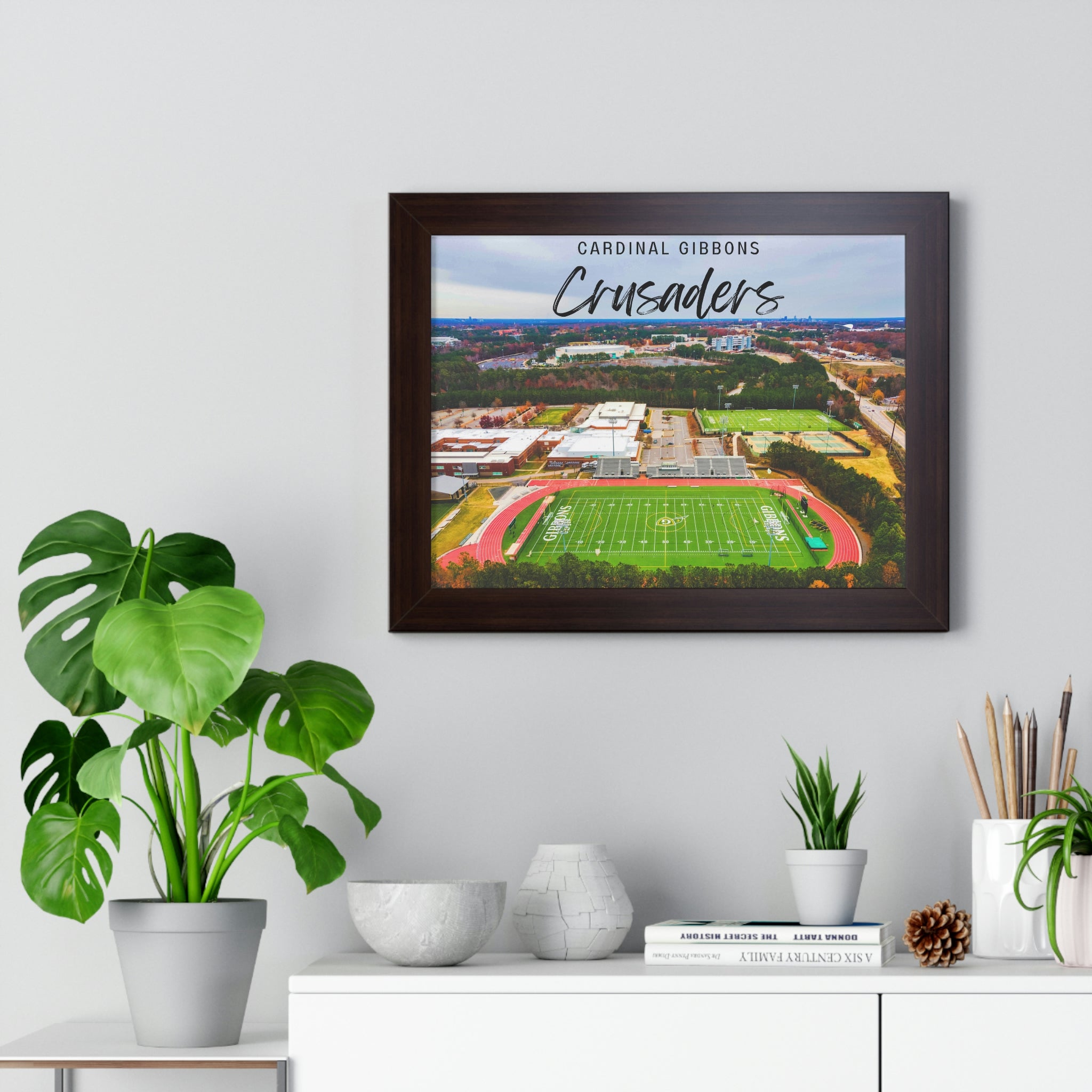 Cardinal Gibbons High School - Framed Horizontal Poster