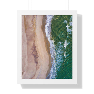 Oak Island, NC - Framed Vertical Poster