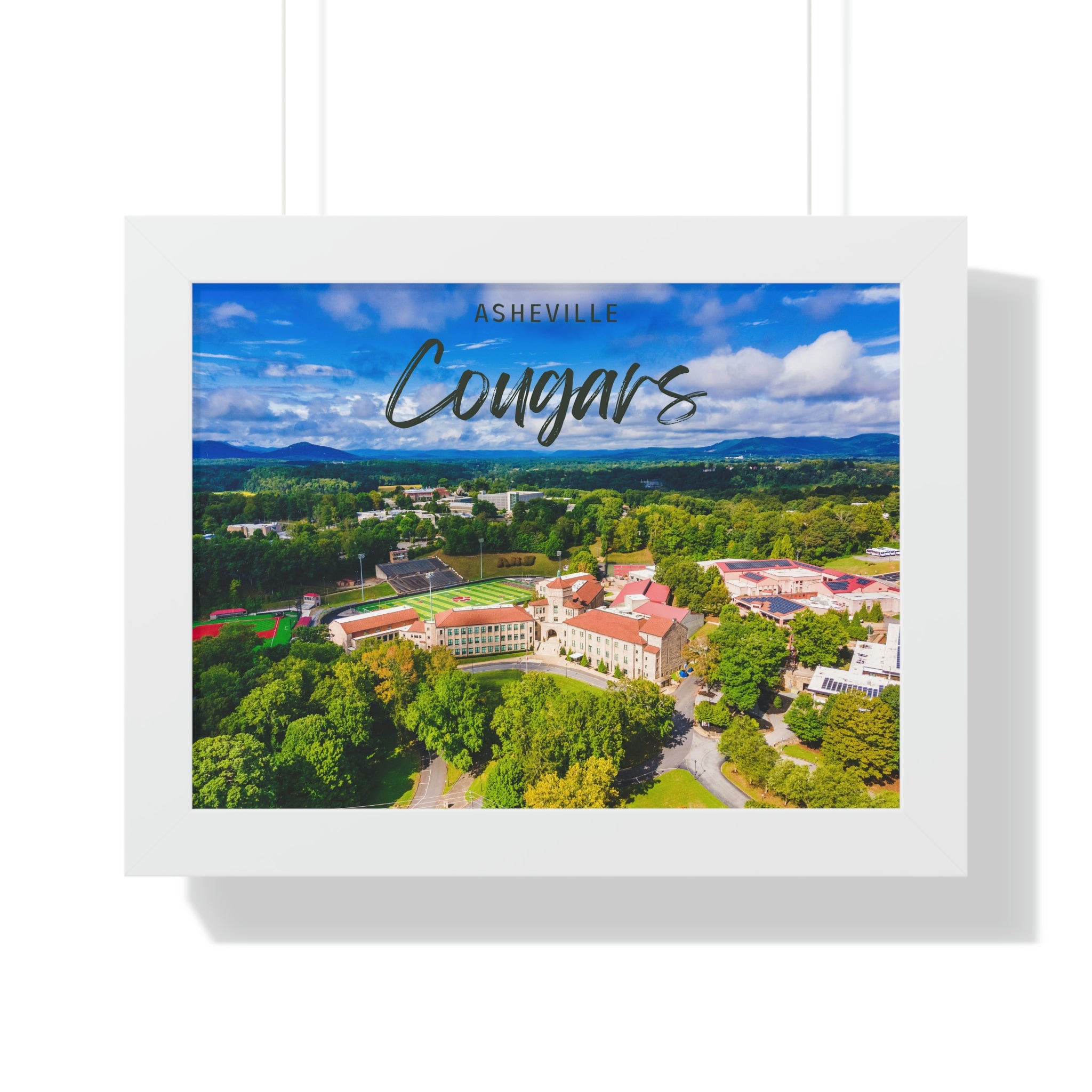 Asheville High School - Framed Horizontal Poster